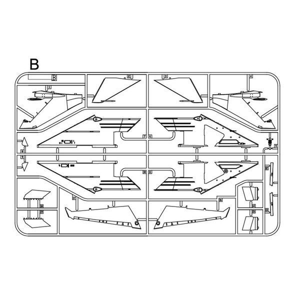 Збірна модель Літак 1/48 Су-17 M3/M4 "Fitter D" KH80144 фото