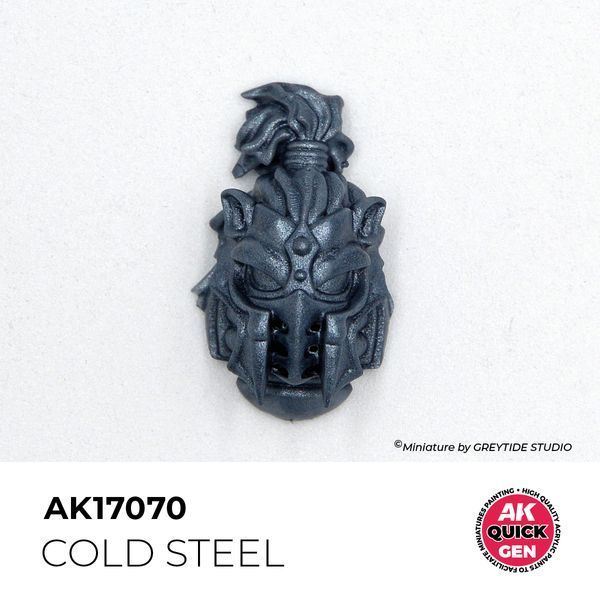Акрилова фарба COLD STEEL / Холодна сталь (металік) QUICK GEN COLOR AK-interactive AK 17070 AK17070 фото