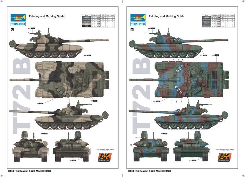 T-72B Mod1989 MBT &ndash; Cast Turret TR05564 фото