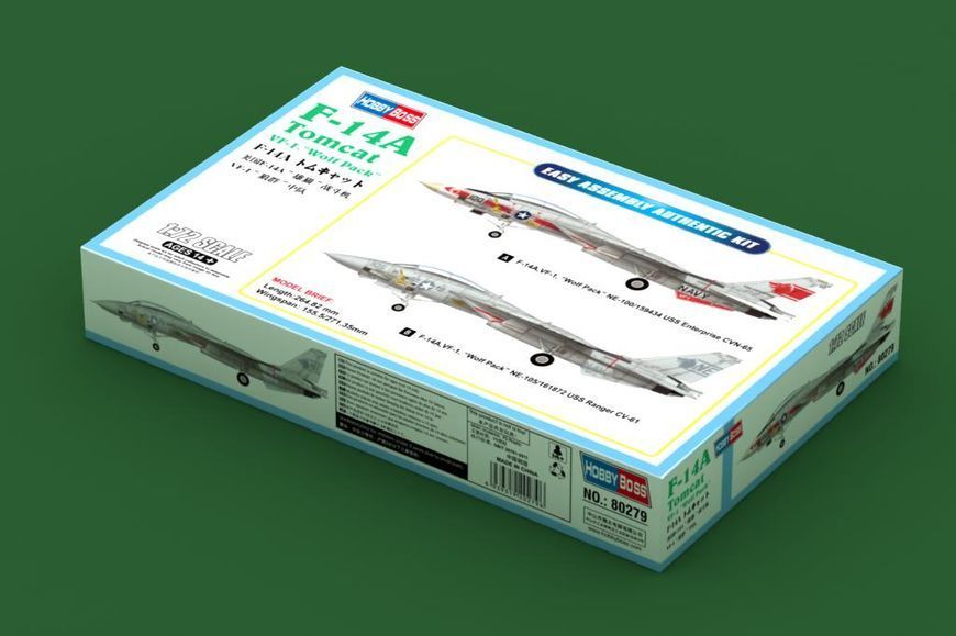 Збірна модель американського винищувача F-14A Tomcat VF-1 "Wolf Pack" HB80279 фото