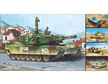 Збірна модель американського танка M1A1/A2 Abrams TR01535 фото
