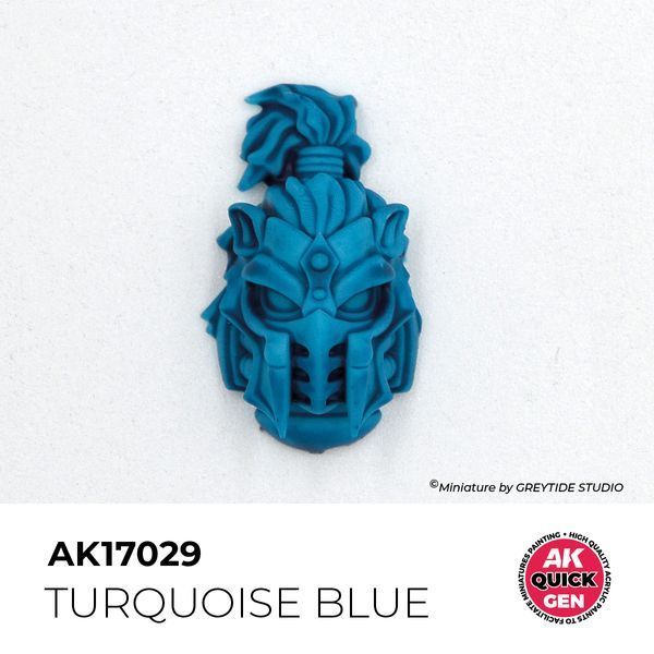 Акрилова фарба TURQUOISE BLUE / Бірюзовий синій QUICK GEN COLOR AK-Interactive AK 17029 AK17029 фото