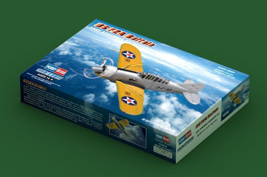 Збірна модель американського винищувача US F2A Buffalo HB80290 фото