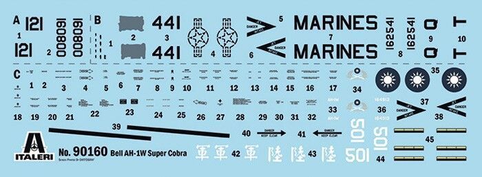 Збірна модель 1/72 Вертоліт AH-1W Super Cobra Italeri 90160 IT90160 фото