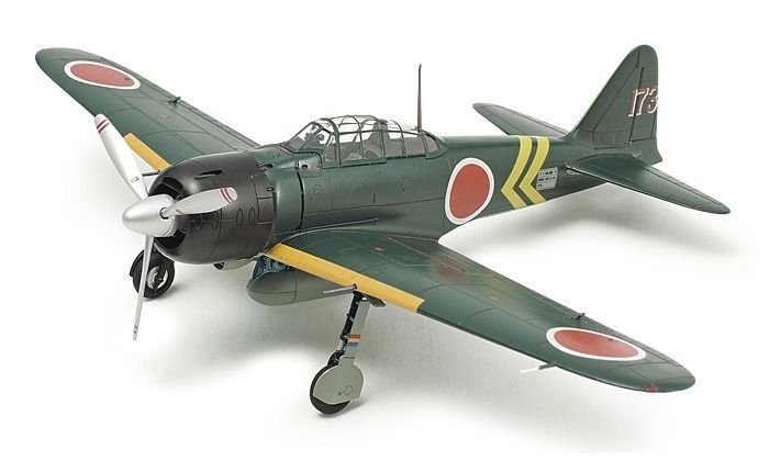 Японський палубний винищувач 1/72 Mitsubishi A6M3/3a Zero Model 22 Tamiya 60785 , збірна модель літа TAM60785 фото