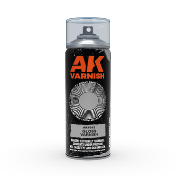 Gloss Varnish - Spray 400ml (Includes 2 nozzles) / Лак глянсовий в аерозолі 400мл AK1012 фото