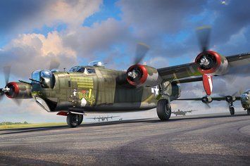 Збірна модель 1/48 Американський бомбардувальник B-24J &laquo;Ліберейтор&raquo; ХоббіБос 81774 HB81774 фото
