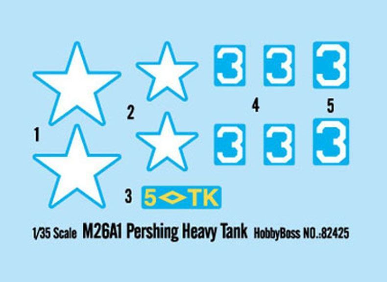 Збірна модель американського важкого танка M26A1 Pershing Heavy Tank HB82425 фото