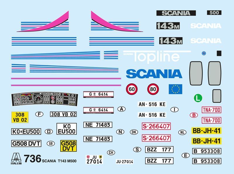 SCANIA T 143M 500 TOPLINE IT736 фото