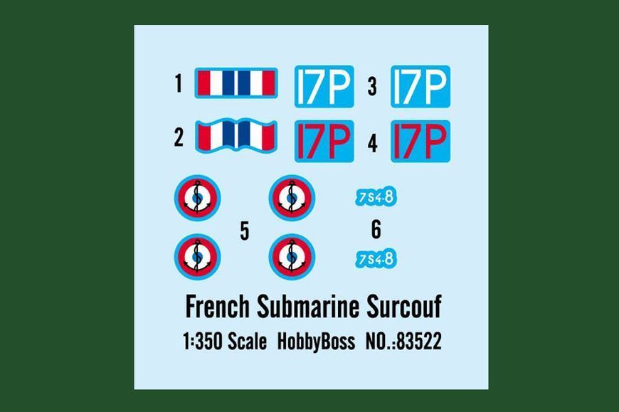 French Surcouf Submarine Cruiser HB83522 фото