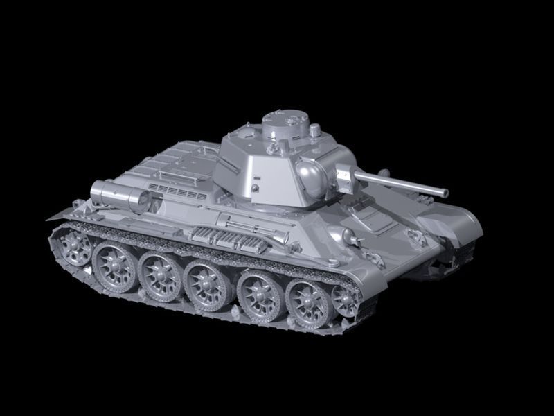 T-34/76 (виробництво кінця 1943 р.), Радянський середній танк ІІ МВ ICM35366 фото