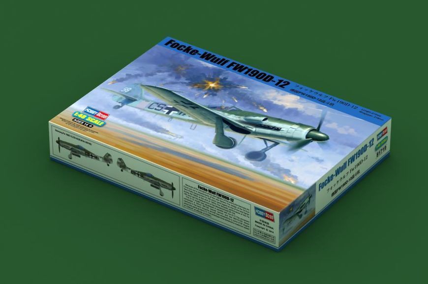 Збірна модель німецького винищувача Focke-Wulf FW190D-12 HB81719 фото