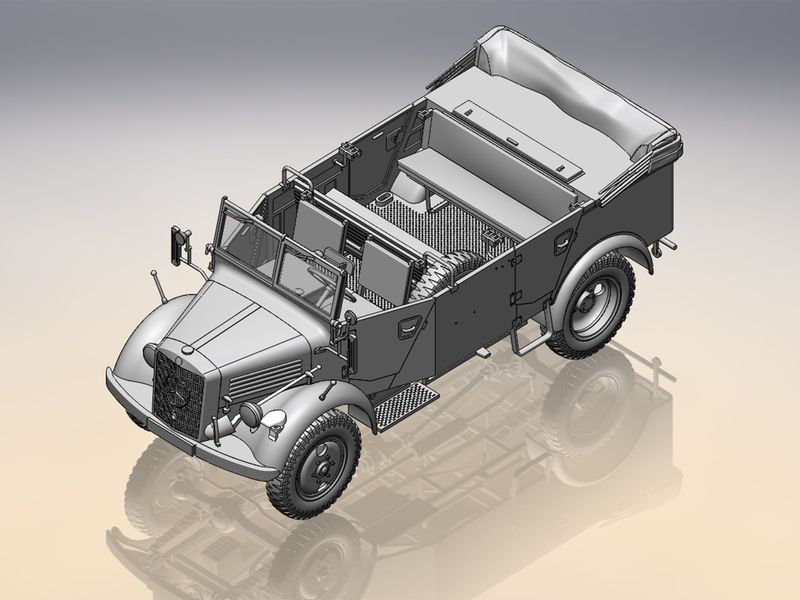 Позашляхові автомобілі Вермахту (Kfz.1, Horch 108 Typ 40, L1500A) ICMDS3503 фото