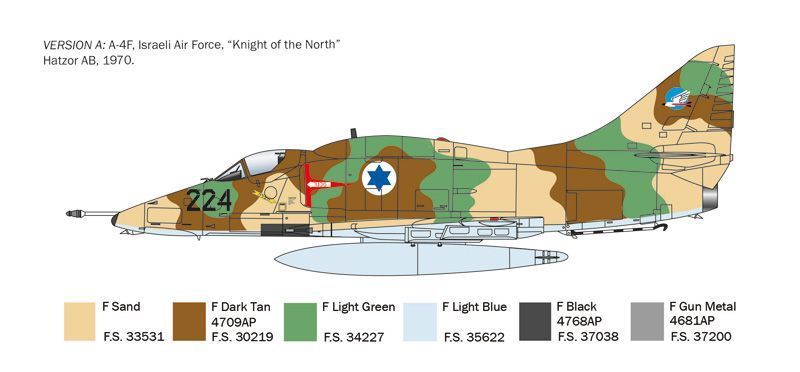 Збірна модель 1/48 Літак A-4 E/F/G Skyhawk Italeri 2826 IT2826 фото