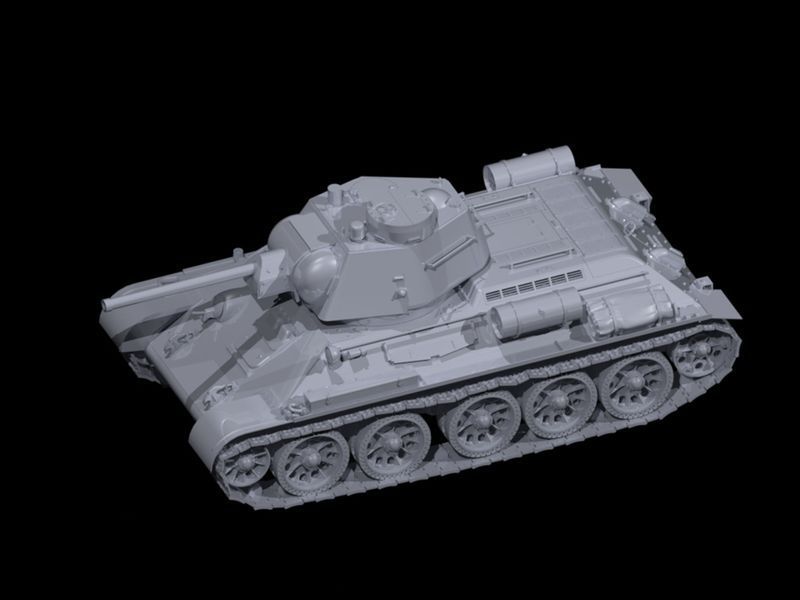 Танк T-34-76 із радянським танковим десантом ICM35368 фото