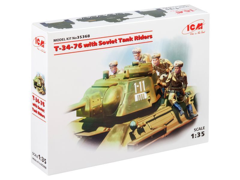 Танк T-34-76 із радянським танковим десантом ICM35368 фото