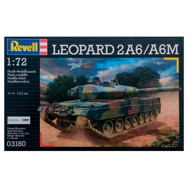 Збірна модель танка 1:72 Leopard 2A6/A6M Revell 03180 REV03180 фото