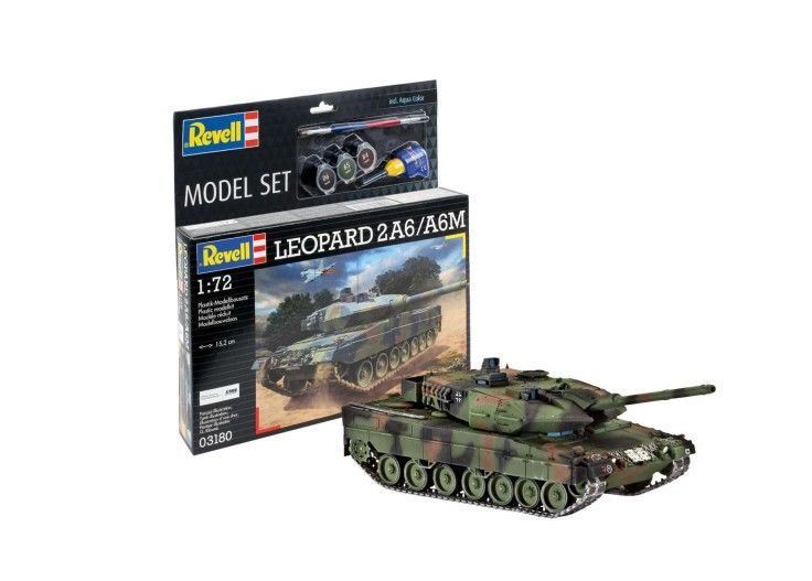 Збірна модель танка 1:72 Leopard 2A6/A6M Revell 03180 REV03180 фото