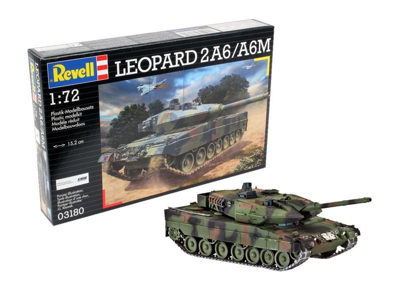 Збірна модель танка 1:72 Leopard 2A6/A6M Revell 03180 REV03180 фото