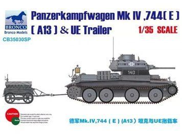 Збірна модель німецького середнього танка PzKpfw Mk.IV&UE Fuel Tank Trailer CB35030SP фото