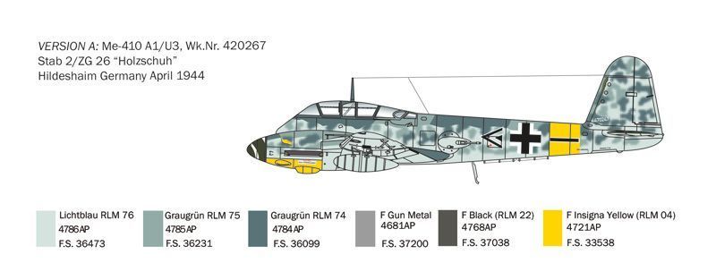 MESSERSCHMITT ME-410 HORNISSE IT074 фото