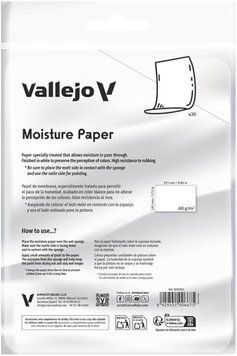30 Sheets of moisture paper (225 x 145 mm) 60gr for Wet Palette Vallejo B90003 фото