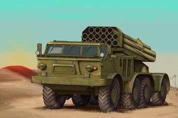 Збірна модель 9П140 ТЕЛ реактивної системи залпового вогню 9К57 "Ураган" TR07180 фото