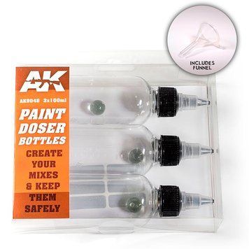 Paint Doser Bottles 3x100ml / Набір із трьох пляшок з дозатором AK9048 фото