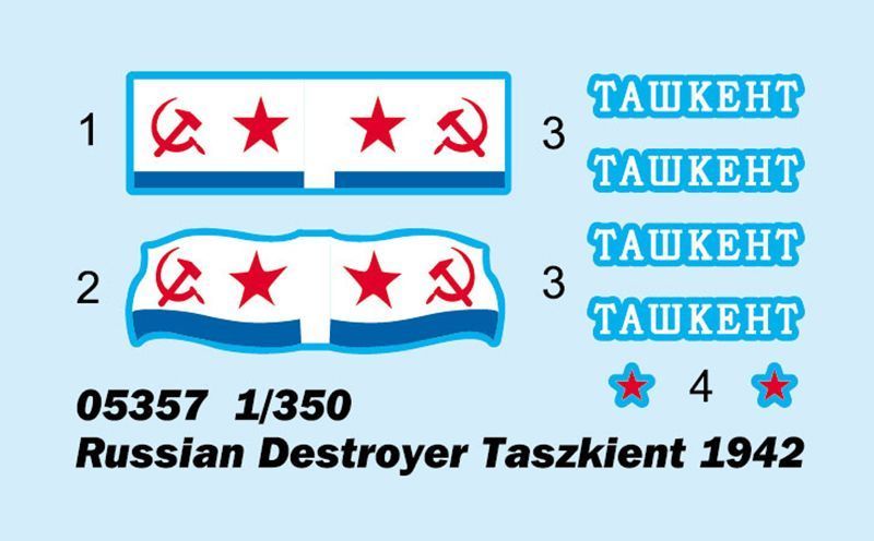 Російський Destroyer Taszkient 1942 TR05357 фото