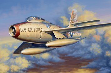 Збірна модель американського винищувача F-84F Thunderstreak HB81726 фото