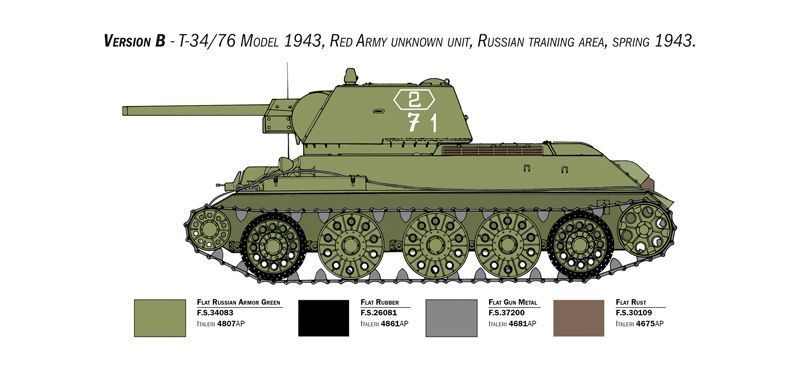 T-34/76 model 1943 IT6570 фото
