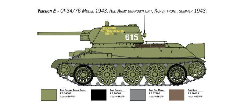 T-34/76 model 1943 IT6570 фото