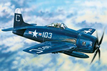 Збірна модель винищувача F8F-2 Bearcat HB80358 фото