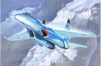 Збірна модель флангового винищувача Су-27Б TR01660 фото