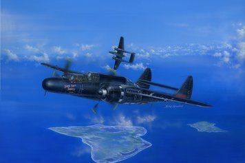 Збірна модель американського винищувача US P-61B Black Widow HB81731 фото