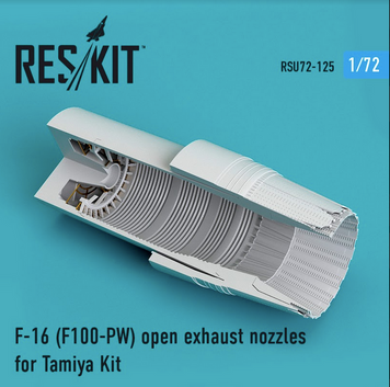 Масштабна модель Відкриті сопла F-16 (F (1/72) 100-PW) для набору Tamiya RSU72-0125 фото