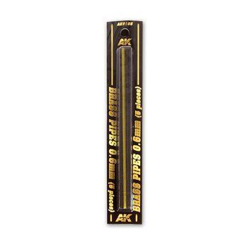 BRASS PIPES 0.6MM &Oslash;. 5 UNITS / Латунні трубки 0.6мм AK9105 фото
