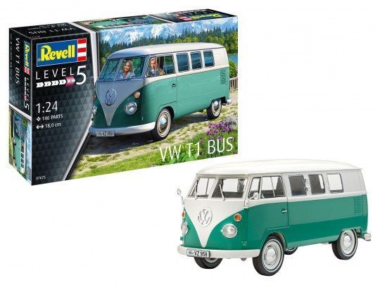 Стартовий набір 1/24 для моделізму мікроавтобус VW T1 Bus REV67675 фото