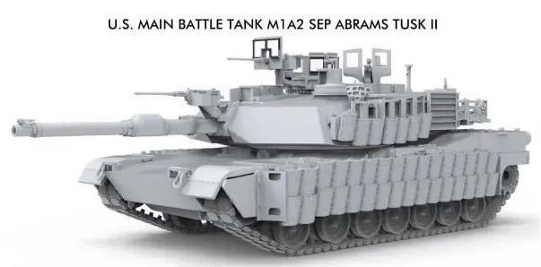 Збірна модель 1/72 Танк M1A2 SEP Абрамс Tusk II Менг 72-003 72-003 фото