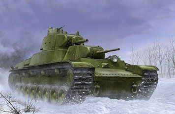 Збірна модель радянського важкого танка Т-100 TR09590 фото