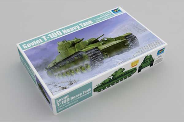 Збірна модель радянського важкого танка Т-100 TR09590 фото