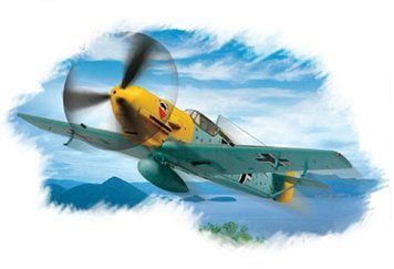 Збірна модель німецького винищувача Bf109E-3 Fighter HB80253 фото
