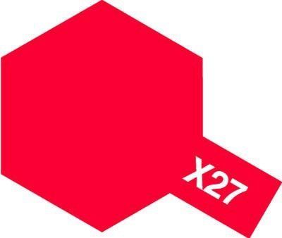 Акриловый лак Прозрачный Красный 10мл Тамия X-27 81527-A00 фото