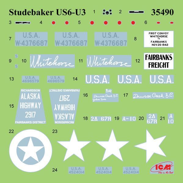 Studebaker US6-U3 US military truck ICM35490 фото