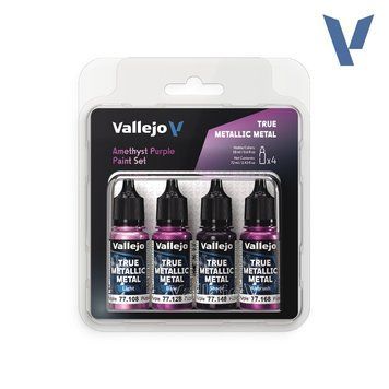 Набір фарб Amethyst Purple Vallejo True Metallic Metal VAL 77255 VAL 77255 фото