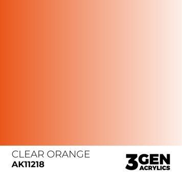 CLEAR ORANGE - STANDARD / ПРОЗОРИЙ ПОМАРАНЧЕВИЙ AK11218 фото