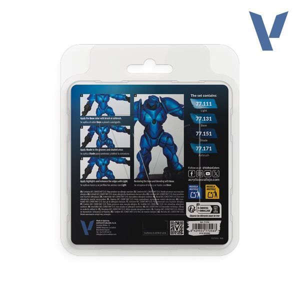 Набір фарб Sapphire Blue Vallejo True Metallic Metal VAL 77256 VAL 77256 фото