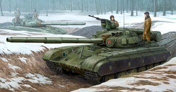 Збірна модель радянського танка Т-64Б зразка 1975 року TR01581 фото