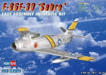 Збірна модель американського винищувача F-86F-30 "Sabre" Fighter. HB80258 фото