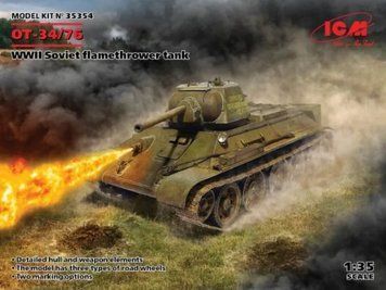 Радянський вогнеметний танк ОТ-34/76 ICM35354 фото